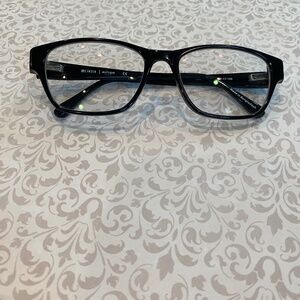 CINZIA EUROPA BLACK EYEGLASSSES ACCENTED WITH BLACK RHINESTONES
